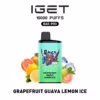 IGET BAR PRO 10000 Grapefruit Guava Lemon Ice disposable vape with citrus fruit Option and mesh coil