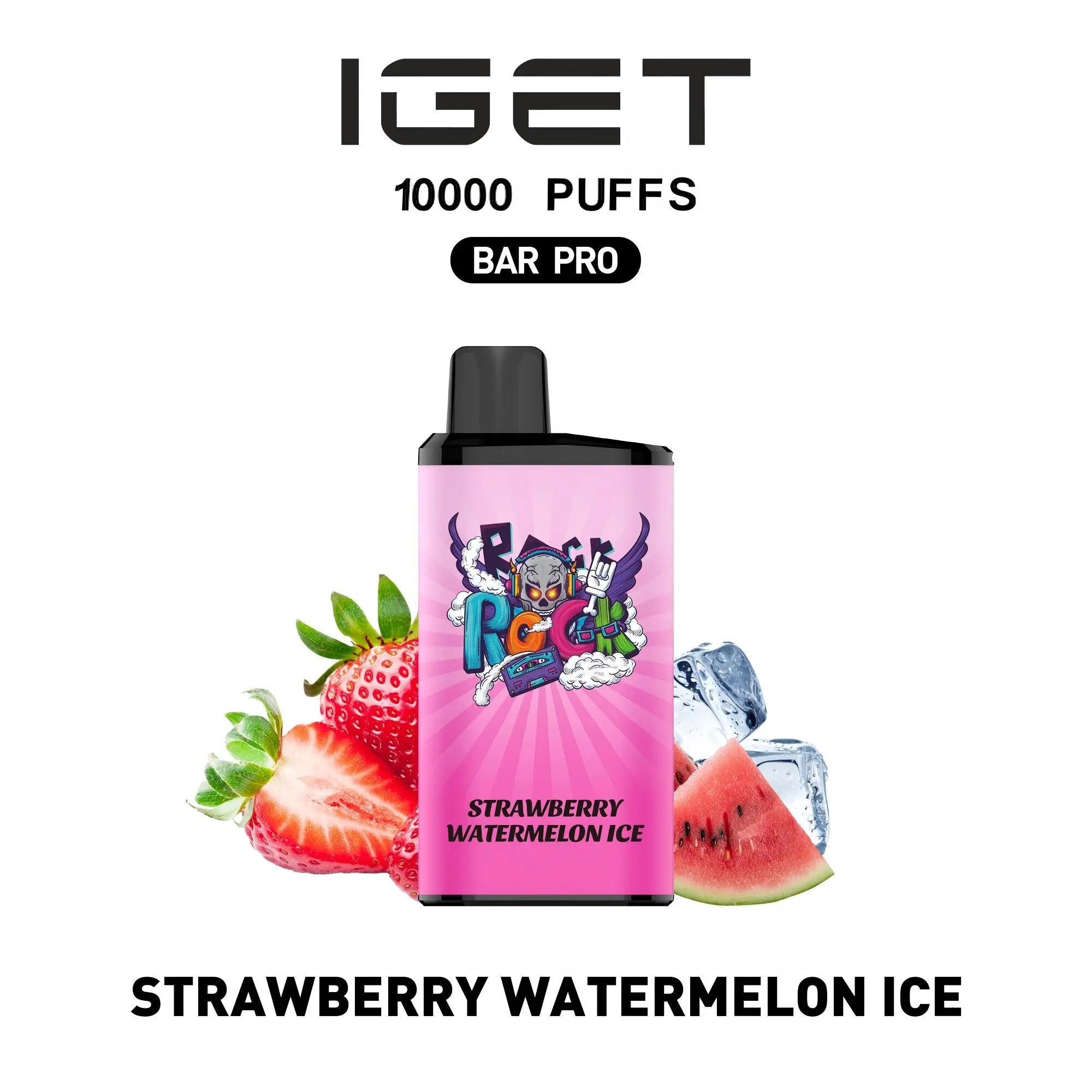 IGET BAR PRO 10000 BLUEBERRY ICE 3 IGET BAR PRO STRAWBERRY WATERMELON ICE