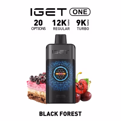 IGET ONE Vape 12000 Puffs Black Forest | Smart Display Vape