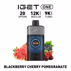 IGET ONE Vape 12000 PUFFS BLACKBERRY CHERRY POMEGRANATE