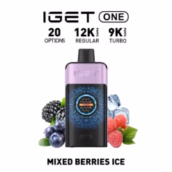 IGET ONE Vape 12000 Puffs Mixed Berries Ice rechargeable disposable vape