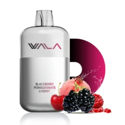 WALA POP Blackberry Pomegranate Cherry 10000 Puffs Device rechargeable disposable vape
